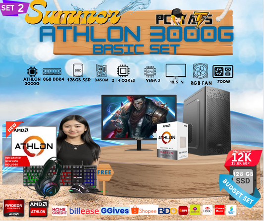BASIC SET 2 Athlon 3000g with ATHLON 3000g and 8gb ram