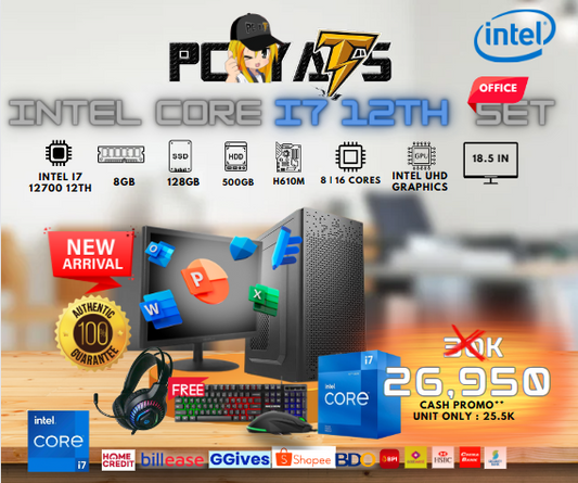 Intel Core I7 12th Set Office Set