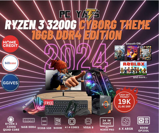 PACKAGE 5: Ryzen 3 3200G Cyborg Theme